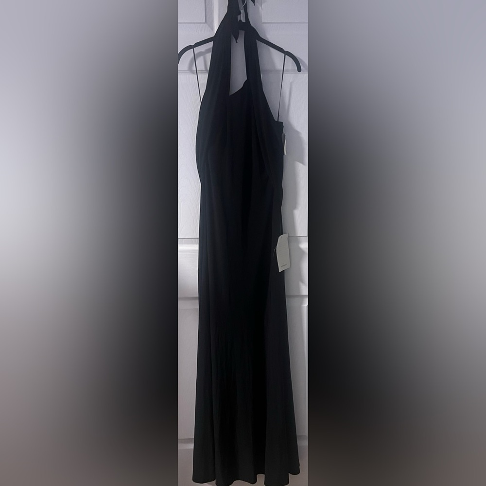 Vintage NWT A.B.S. Collection by Allen Schwartz Elegant Black Halter Dress
